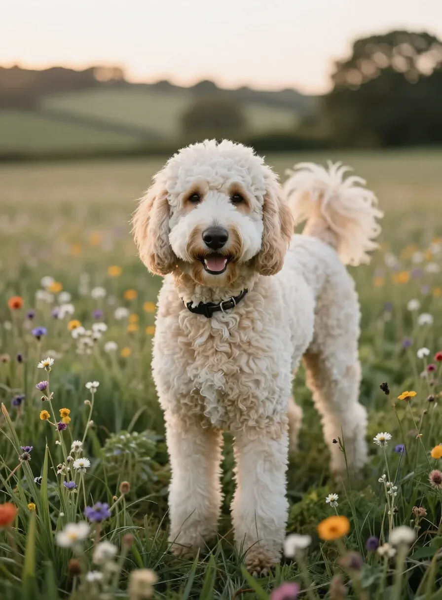 Goldendoodle — Golden Retriever × Poodle
