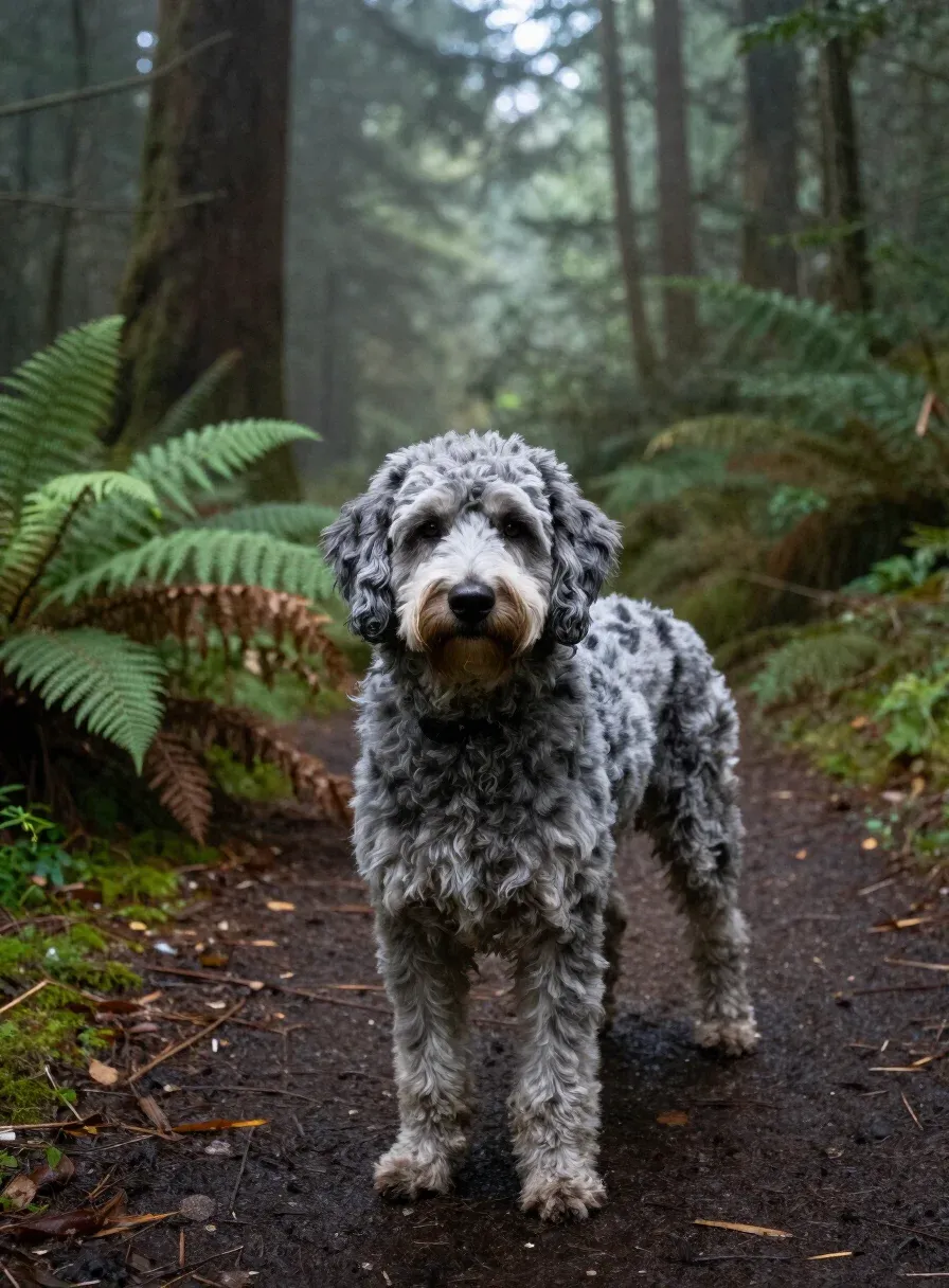 Aussiedoodle — Australian Shepherd × Poodle